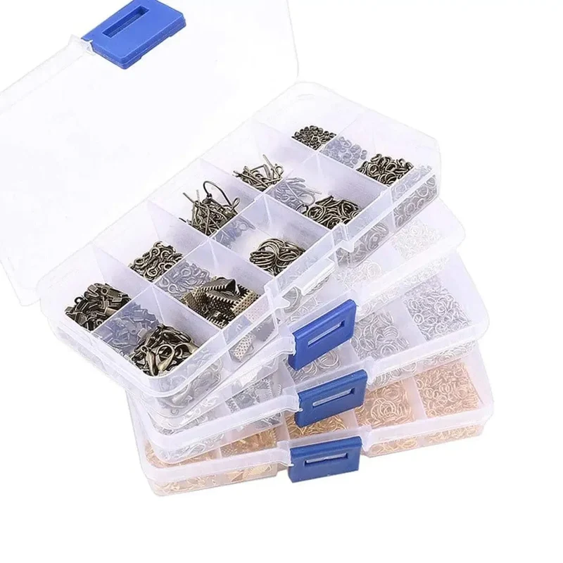 Legierungszubehör, Schmuckzubehör-Set, Ohrring-Herstellungsset, Karabinerverschluss, offene Biegeringe, Reparaturwerkzeuge, DIY-Schmuckherstellungszubehör