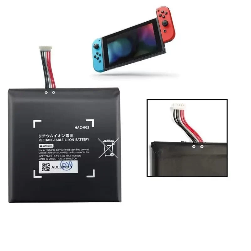 HAC-003 HAC 003 Akku für Nintendo Switch 2017 Spielkonsole HAC-001 Interner Upgrade-Akku mit Reparatur-Tool-Kit