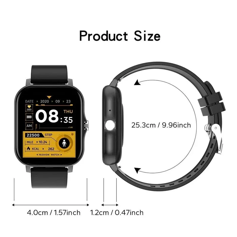 2024 Smart Watch Android-Telefon 1.44 Zoll Farbbildschirm Bluetooth-Anruf Blutsauerstoff-/Drucküberwachung Smart Watch Damen Herren