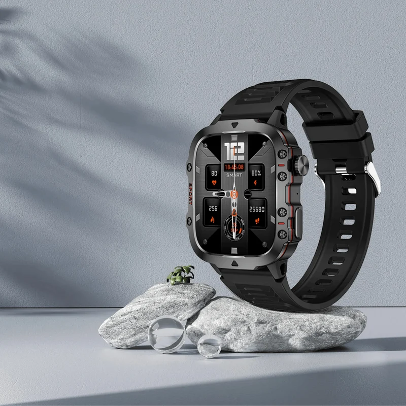 2024 für Xiaomi Neue robuste Militär-GPS-Smartwatch für Männer Bluetooth-Anruf Gesundheitsüberwachung AI Voice Sports Wasserdichte Smartwatches