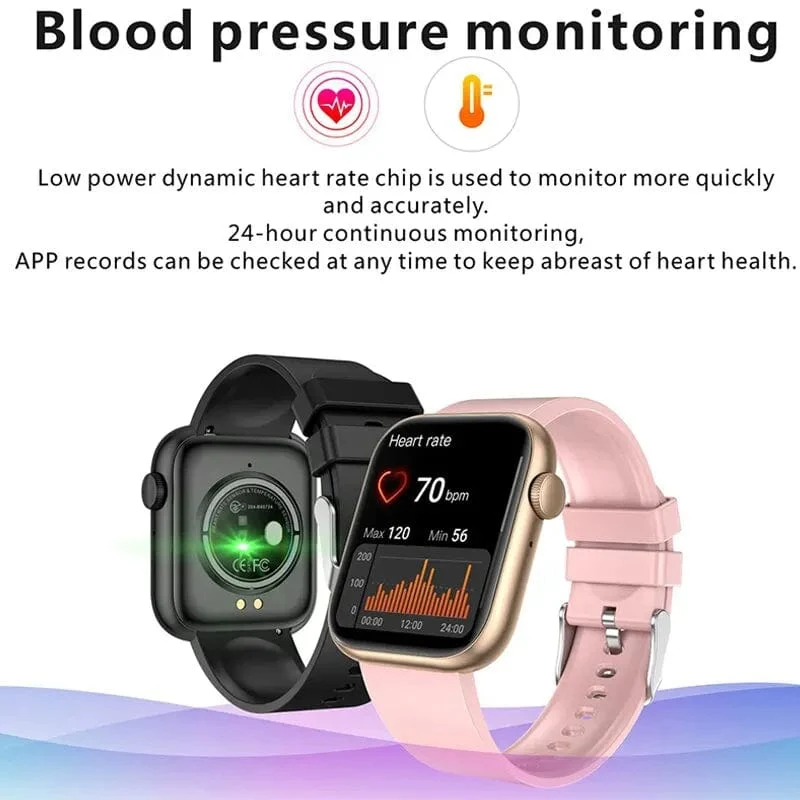 LIGE Smart Watch für Damen, Voll-Touchscreen, Bluetooth-Anruf, wasserdichte Uhren, Sport-Fitness-Tracker, Smartwatch für Damen, Reloj Mujer