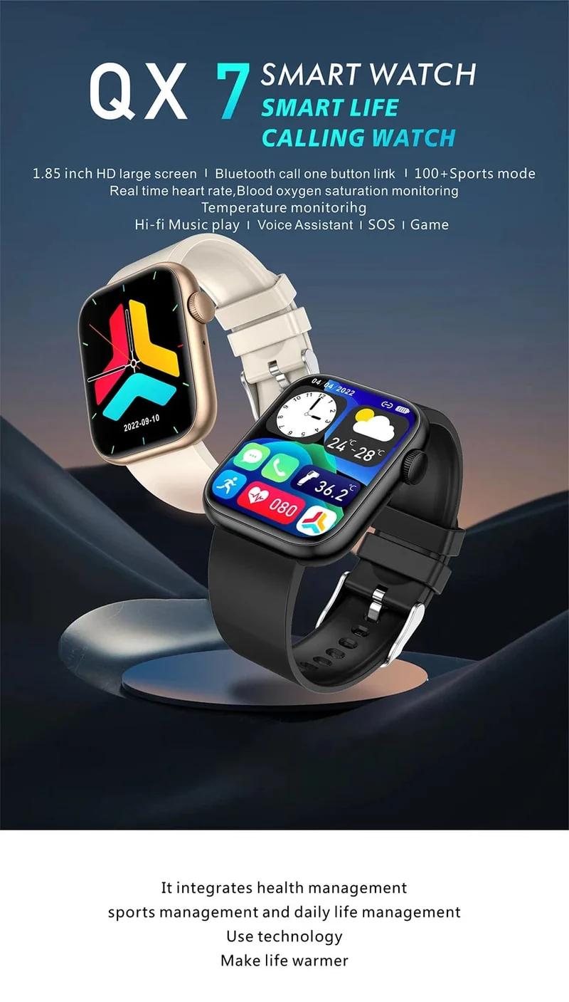 LIGE Smart Watch für Damen, Voll-Touchscreen, Bluetooth-Anruf, wasserdichte Uhren, Sport-Fitness-Tracker, Smartwatch für Damen, Reloj Mujer