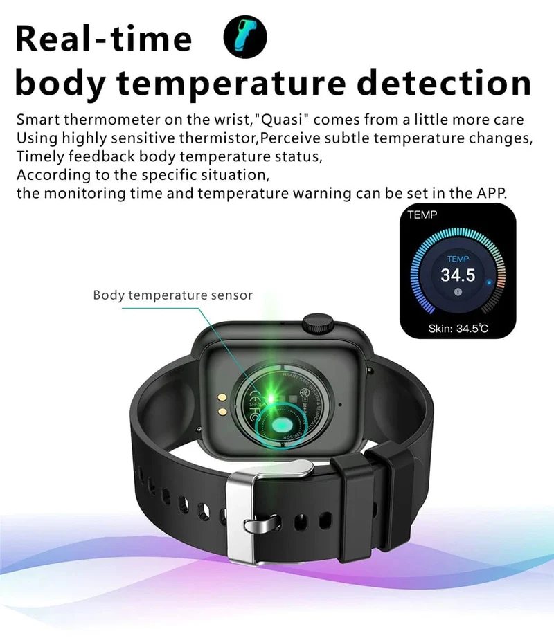 LIGE Smart Watch für Damen, Voll-Touchscreen, Bluetooth-Anruf, wasserdichte Uhren, Sport-Fitness-Tracker, Smartwatch für Damen, Reloj Mujer