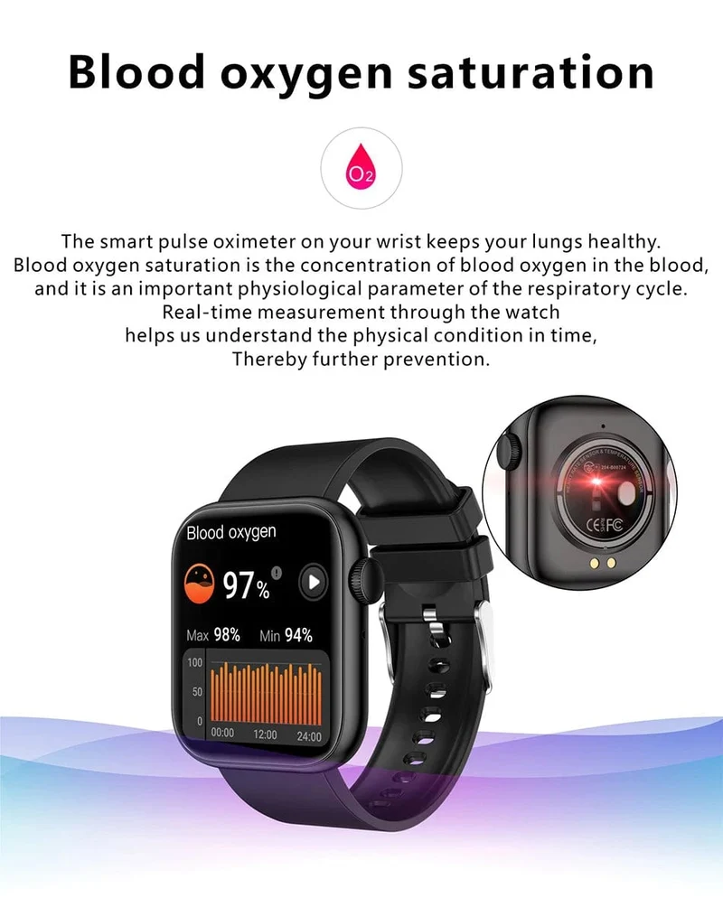 LIGE Smart Watch für Damen, Voll-Touchscreen, Bluetooth-Anruf, wasserdichte Uhren, Sport-Fitness-Tracker, Smartwatch für Damen, Reloj Mujer