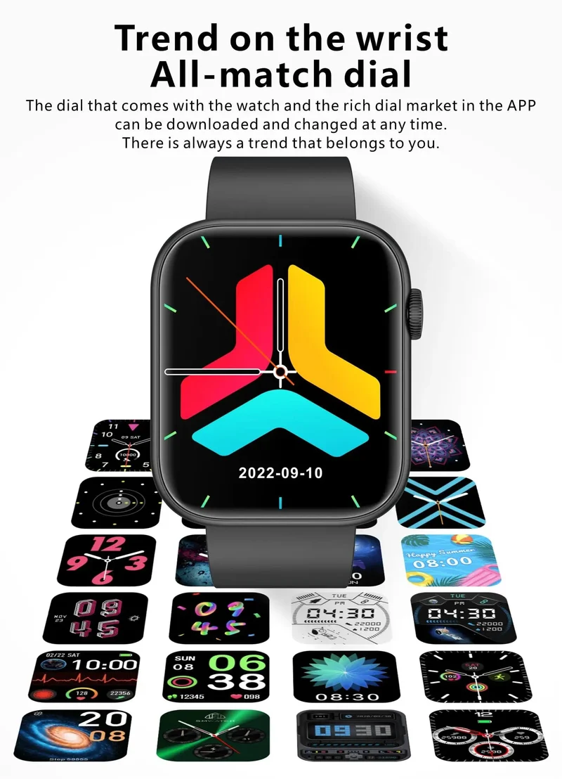 LIGE Smart Watch für Damen, Voll-Touchscreen, Bluetooth-Anruf, wasserdichte Uhren, Sport-Fitness-Tracker, Smartwatch für Damen, Reloj Mujer