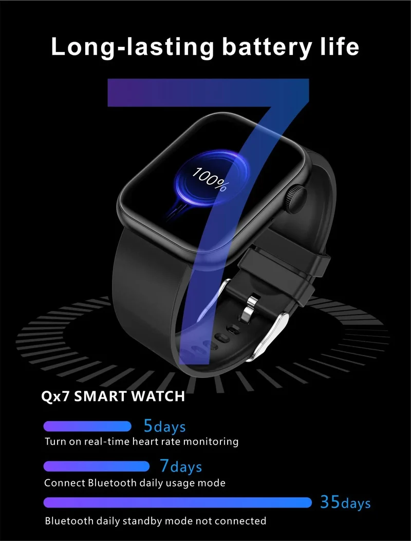 LIGE Smart Watch für Damen, Voll-Touchscreen, Bluetooth-Anruf, wasserdichte Uhren, Sport-Fitness-Tracker, Smartwatch für Damen, Reloj Mujer
