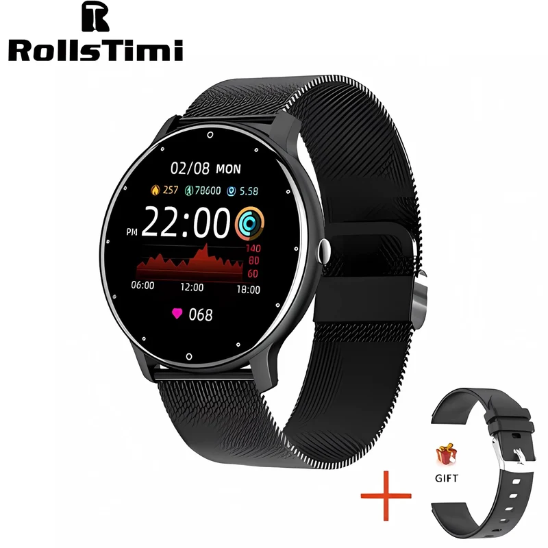 Smart Watch Männer Bluetooth Anruf 24H Pulsmesser Frauen Sport Fitness IP67 wasserdicht Smart Watch für Android IOS 2024 Neu