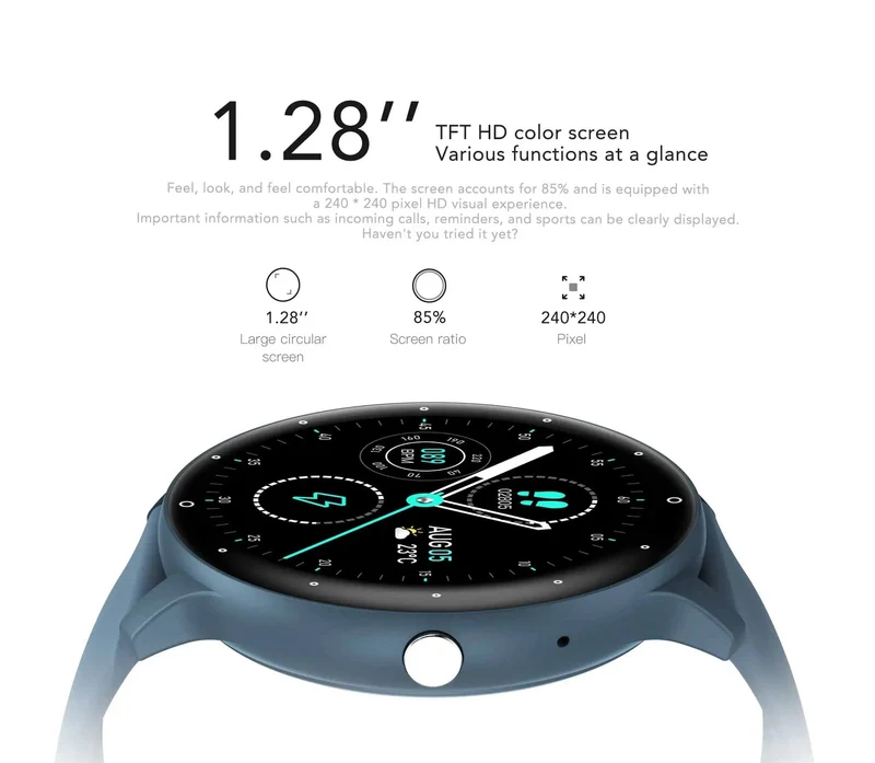 Smart Watch Männer Bluetooth Anruf 24H Pulsmesser Frauen Sport Fitness IP67 wasserdicht Smart Watch für Android IOS 2024 Neu