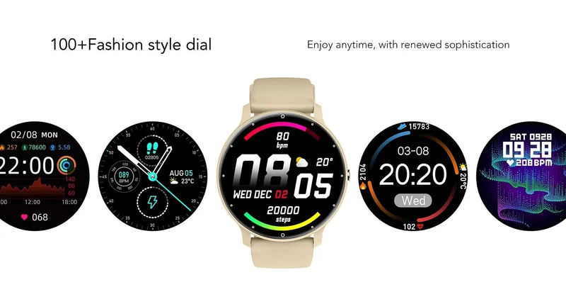 Smart Watch Männer Bluetooth Anruf 24H Pulsmesser Frauen Sport Fitness IP67 wasserdicht Smart Watch für Android IOS 2024 Neu