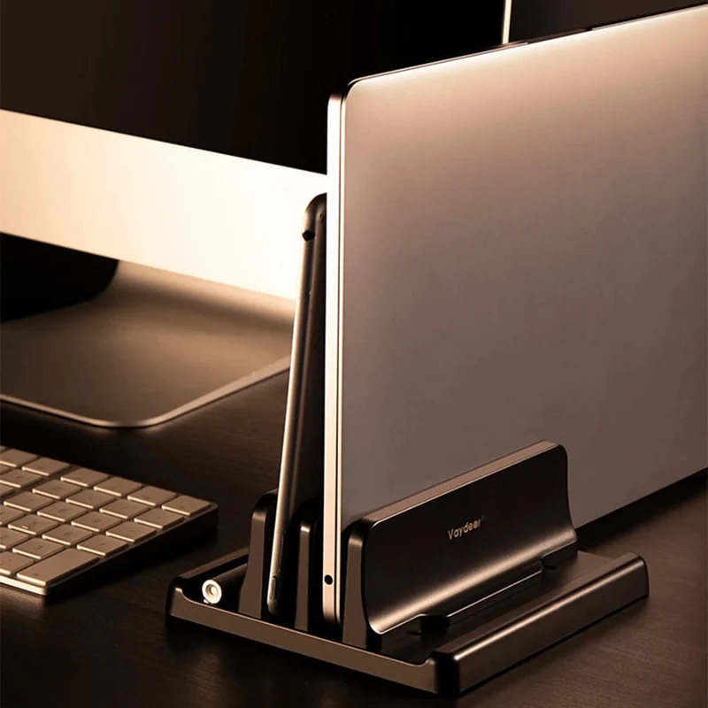Einstellbar Tragbare Laptop Tisch Stehen Vertikale Unterstützung Desktop Tablet Halter Für iPad MacBook Mac Pro Basis Halterung Zubehör