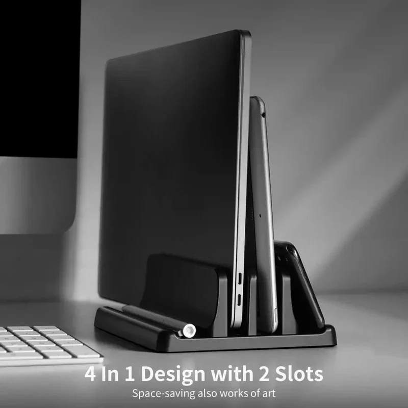 Einstellbar Tragbare Laptop Tisch Stehen Vertikale Unterstützung Desktop Tablet Halter Für iPad MacBook Mac Pro Basis Halterung Zubehör