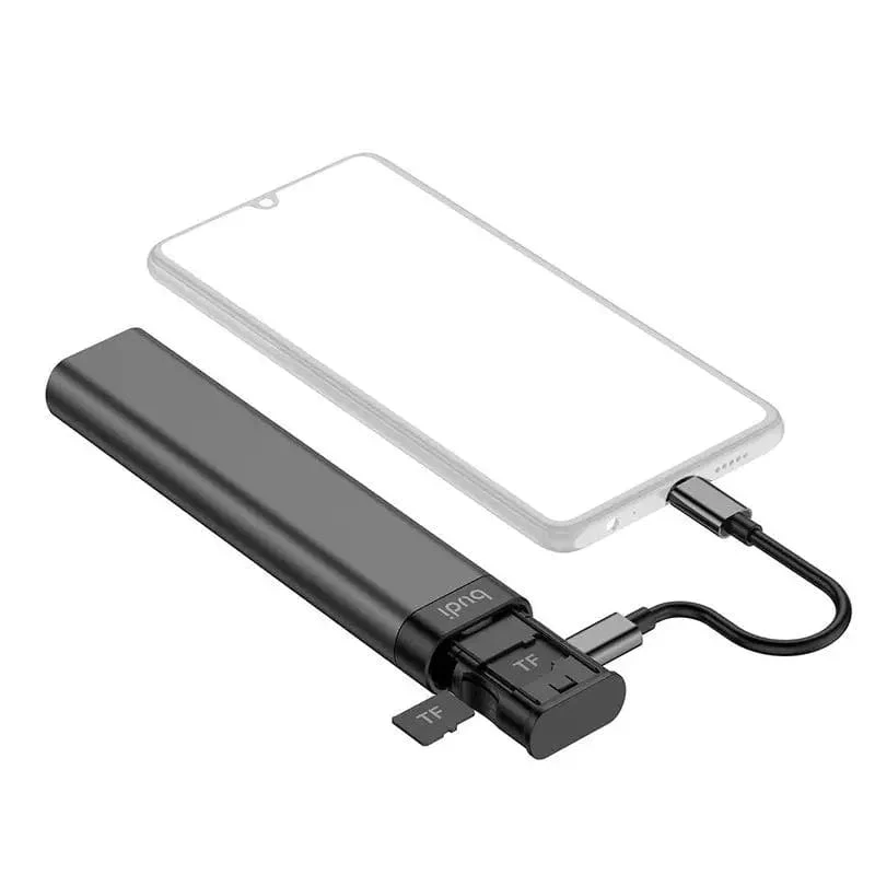 BUDI Multifunktions-Smart-Adapter Kartenspeicher Datenkabel USB-Box Universal-Kartenleser für iPhone USB-Hub für Computer