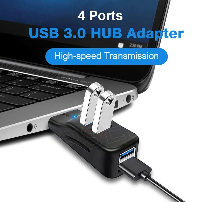4 Ports Multi USB 3.0 HUB Adapter 5Gbps High Speed ​​U Disk Reader Extender Splitter Für Macbook Notebook PC Computer Zubehör