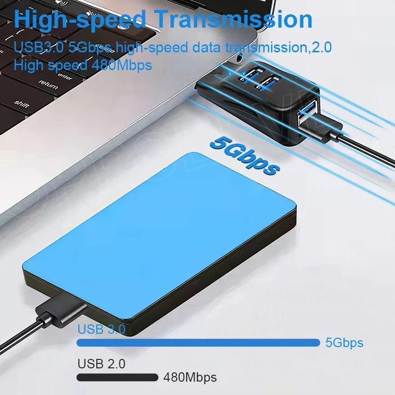 4 Ports Multi USB 3.0 HUB Adapter 5Gbps High Speed ​​U Disk Reader Extender Splitter Für Macbook Notebook PC Computer Zubehör