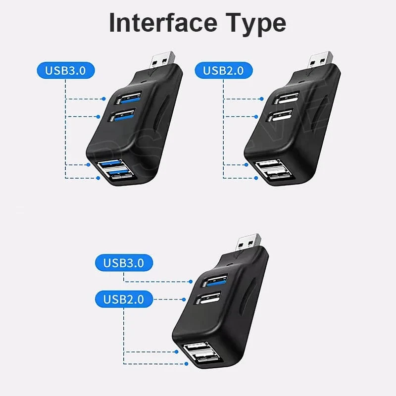 4 Ports Multi USB 3.0 HUB Adapter 5Gbps High Speed ​​U Disk Reader Extender Splitter Für Macbook Notebook PC Computer Zubehör