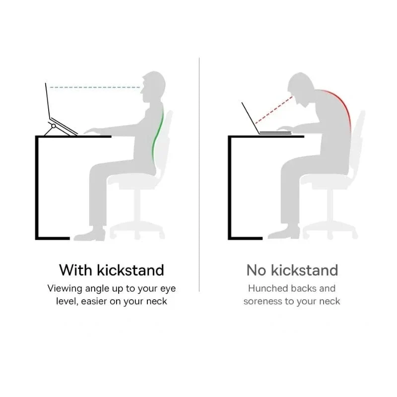 Laptopständer für Computer-Tastaturhalter, tragbare Mini-Beine, Laptopständer für Macbook, Huawei, Xiaomi, Notebook, Aluminium-Unterstützung