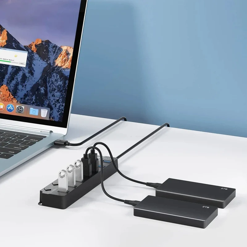 USB 3.0 Hub USB Hub 2.0 Multi USB Splitter Hub 100cm Langes Kabel Mehrere Expander für Computer Laptop PC Zubehör USB Adapter
