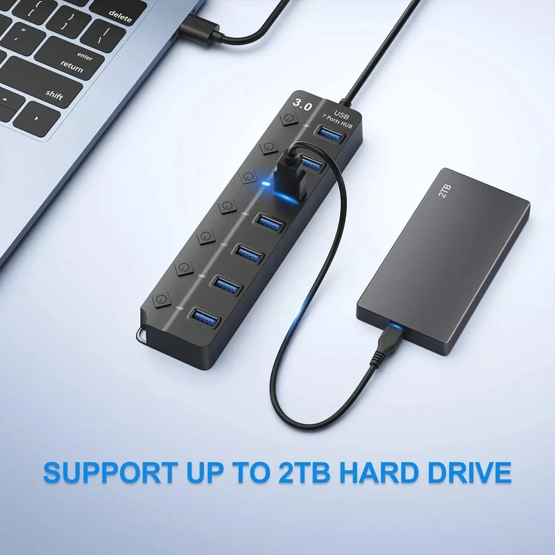 USB 3.0 Hub USB Hub 2.0 Multi USB Splitter Hub 100cm Langes Kabel Mehrere Expander für Computer Laptop PC Zubehör USB Adapter
