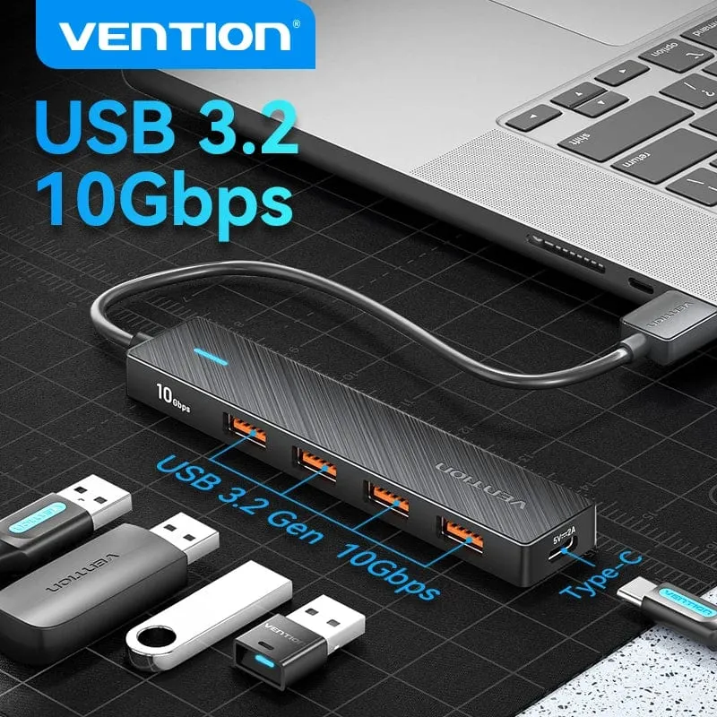 Tions USB-Hub 4-Port ABS-Hub USB 3 0 Gbit/s für Laptop Multi-Splitter-Adapter für Xiaomi Macbook PC Computerzubehör