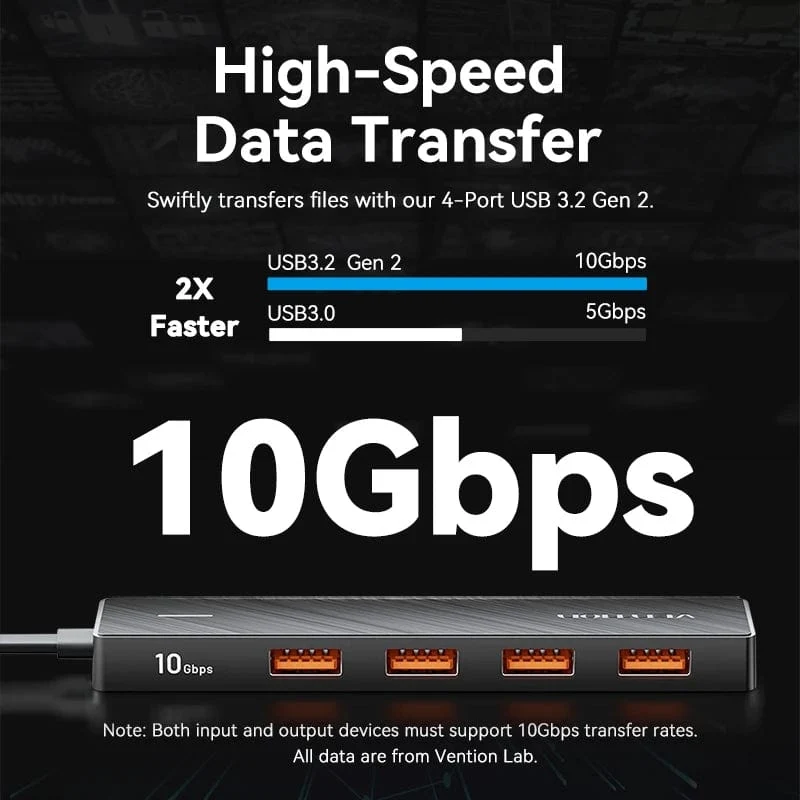 Tions USB-Hub 4-Port ABS-Hub USB 3 0 Gbit/s für Laptop Multi-Splitter-Adapter für Xiaomi Macbook PC Computerzubehör