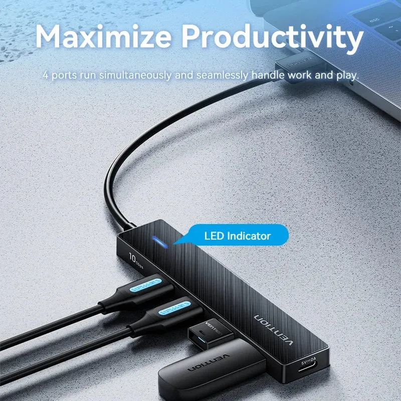 Tions USB-Hub 4-Port ABS-Hub USB 3 0 Gbit/s für Laptop Multi-Splitter-Adapter für Xiaomi Macbook PC Computerzubehör