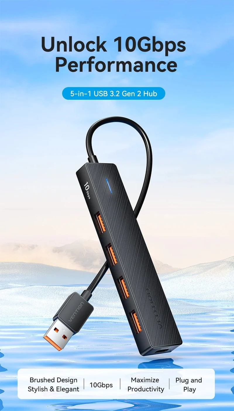 Tions USB-Hub 4-Port ABS-Hub USB 3 0 Gbit/s für Laptop Multi-Splitter-Adapter für Xiaomi Macbook PC Computerzubehör