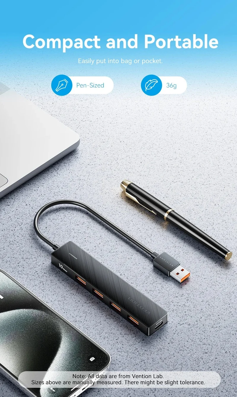 Tions USB-Hub 4-Port ABS-Hub USB 3 0 Gbit/s für Laptop Multi-Splitter-Adapter für Xiaomi Macbook PC Computerzubehör