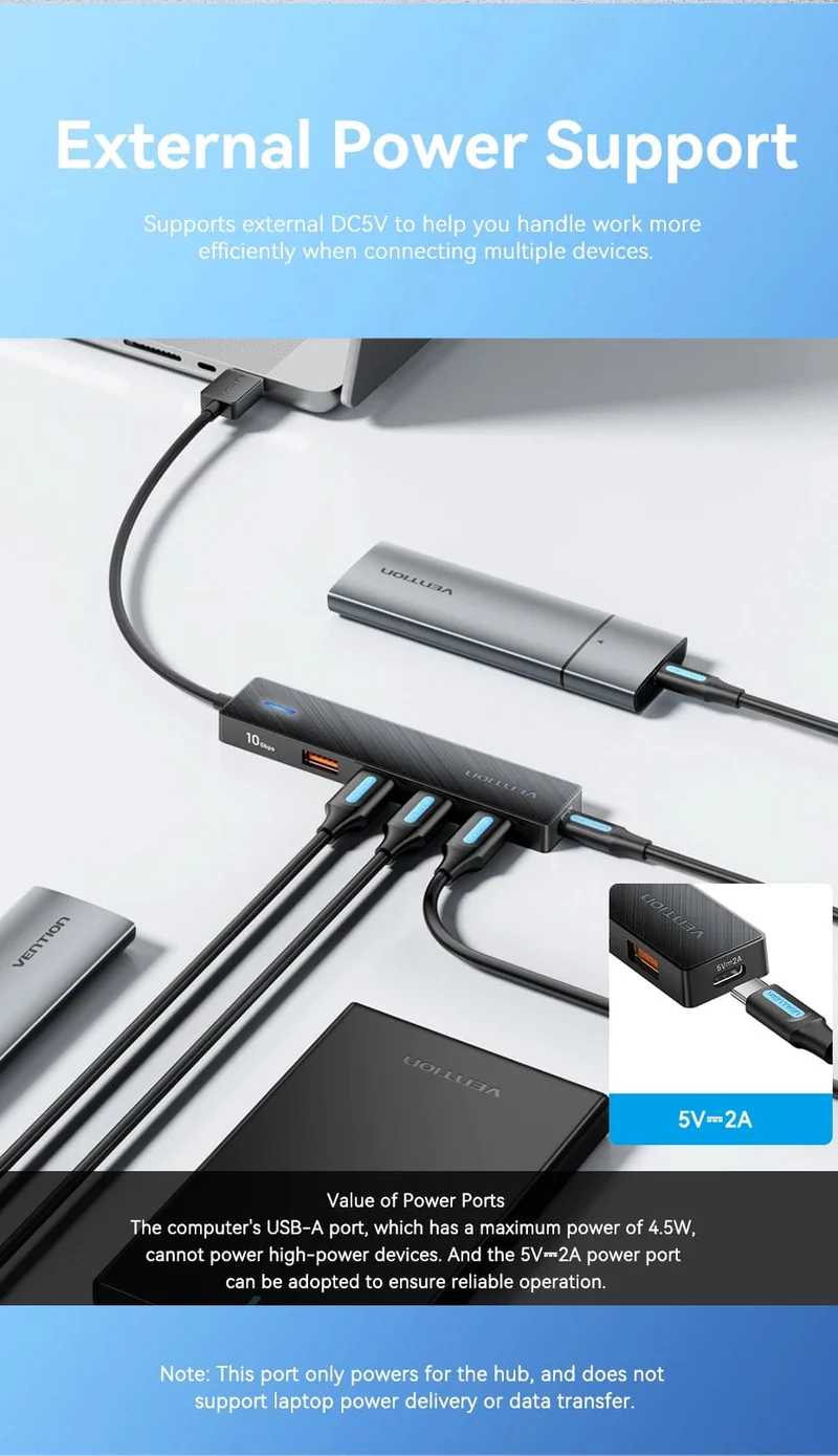 Tions USB-Hub 4-Port ABS-Hub USB 3 0 Gbit/s für Laptop Multi-Splitter-Adapter für Xiaomi Macbook PC Computerzubehör