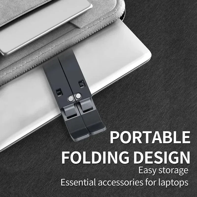 Faltbarer Laptopständer, verstellbar, tragbare Notebook-Halterung, Stützbasis aus Aluminiumlegierung für Macbook-Laptop-PC-Zubehör