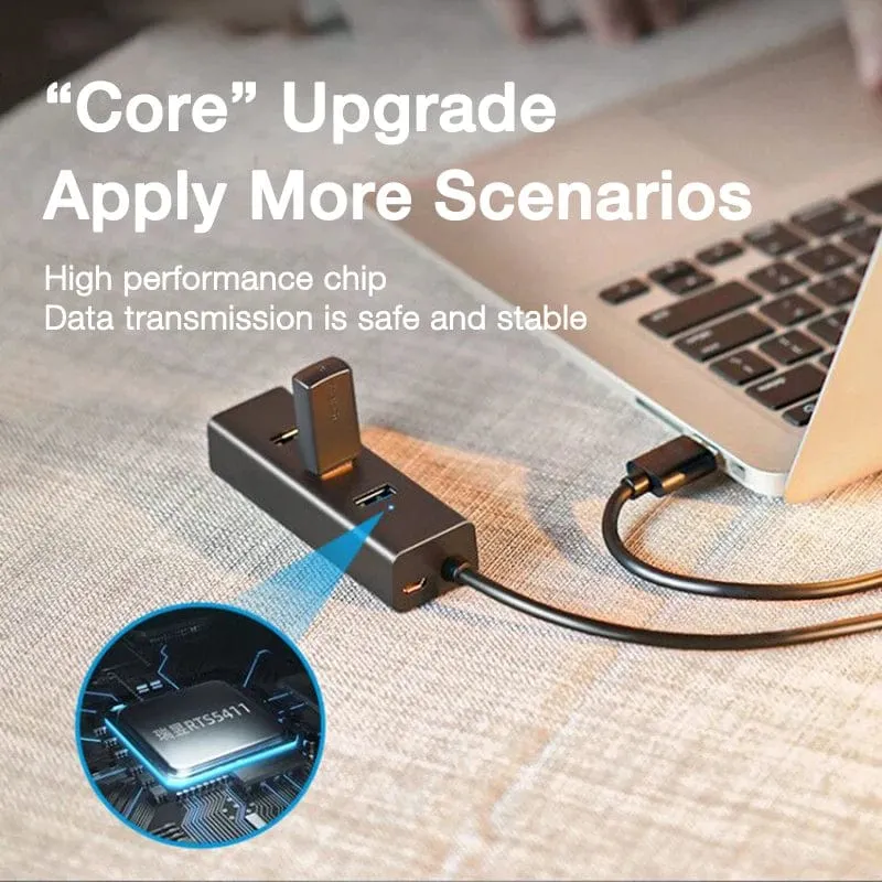 EARDECO High Speed ​​USB HUB Ständer Multi USB Splitter 4 Ports Expander Mehrere USB Expander Computer Zubehör Für Laptop PC