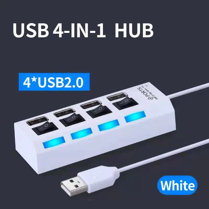 OLAF USB HUB 2.0 4/7 Port Mehrere Expander USB 2.0 Hub mit Schalter Multi USB Splitter Hub Verwenden Netzteil Computer Zubehör