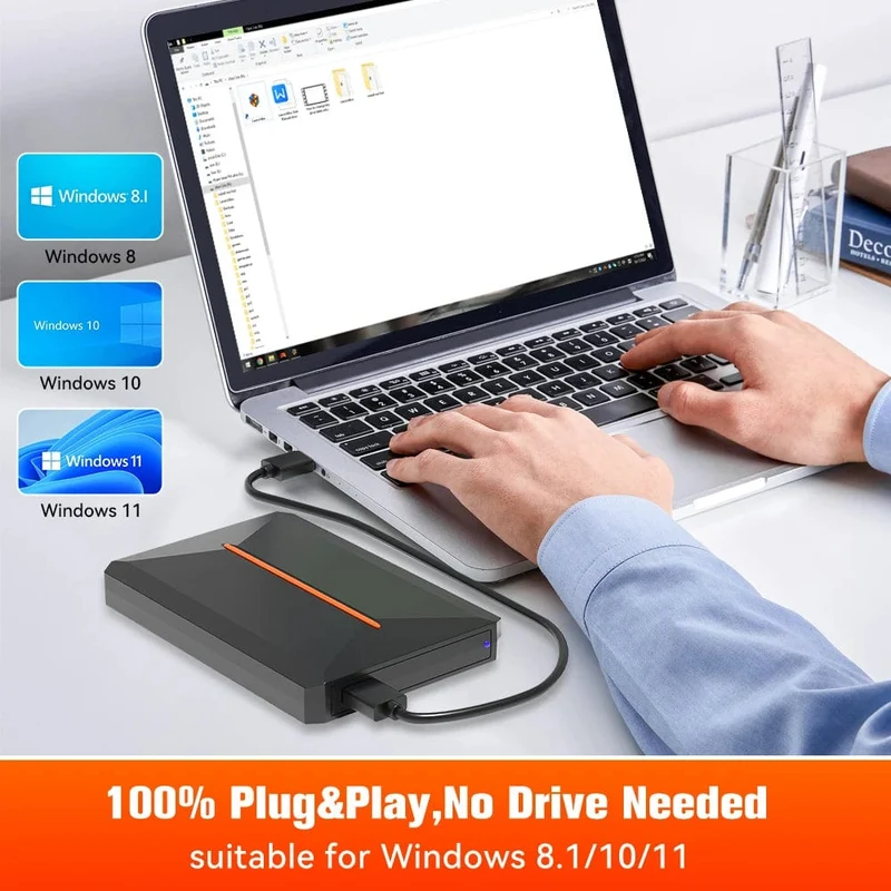 Über 3760 3D/AAA-Spiele für PS4/PS3/PS2/Switch/WII/WIIU/N64/DC usw. Tragbare externe 500-GB-Gaming-Festplatte von Launchbox für Windows-PC
