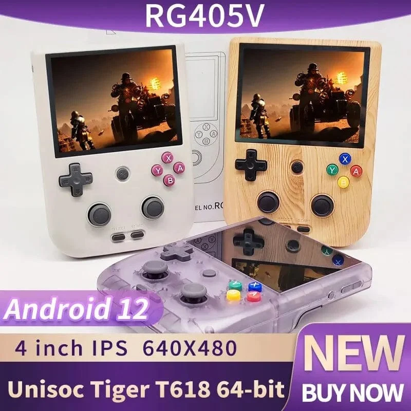 Anbernic RG405V Video-Handheld-Spielkonsole 4-Zoll-IPS-HD-Touchscreen Android 12-System T618 64-Bit-WLAN Tragbarer Retro-Game-Player