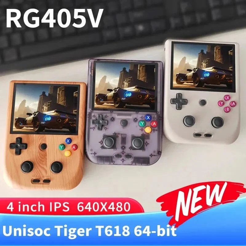 Anbernic RG405V Video-Handheld-Spielkonsole 4-Zoll-IPS-HD-Touchscreen Android 12-System T618 64-Bit-WLAN Tragbarer Retro-Game-Player
