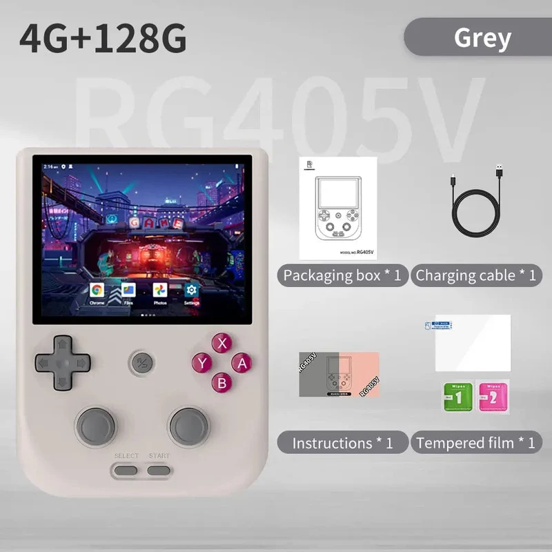 Anbernic RG405V Video-Handheld-Spielkonsole 4-Zoll-IPS-HD-Touchscreen Android 12-System T618 64-Bit-WLAN Tragbarer Retro-Game-Player