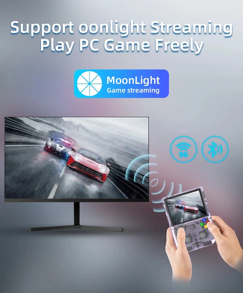 Anbernic RG405V Video-Handheld-Spielkonsole 4-Zoll-IPS-HD-Touchscreen Android 12-System T618 64-Bit-WLAN Tragbarer Retro-Game-Player