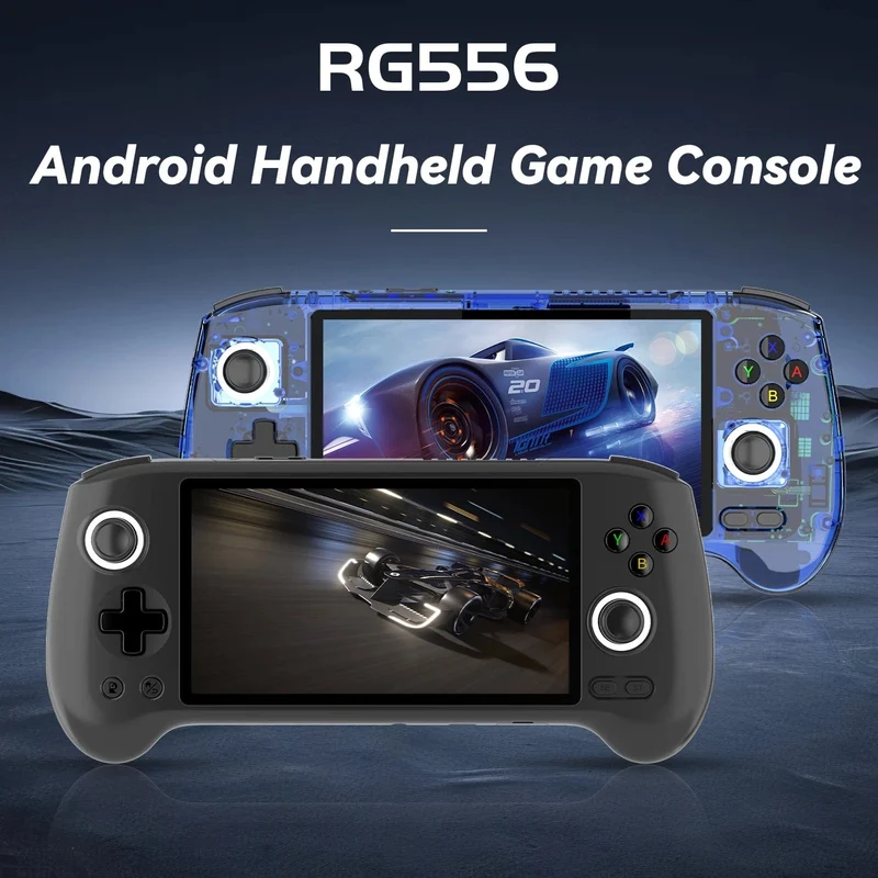 ANBERNIC RG556 Handheld-Spielkonsole Unisoc T820 Android 13 5.48 Zoll AMOLED-Bildschirm 5500 mAh WIFI Bluetooth Retro-Videoplayer