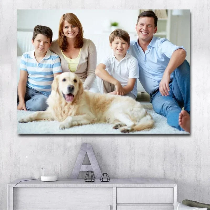 Benutzerdefinierter Druck auf Leinwand Gemälde Wandkunst Poster Bilder für Wohnzimmer Wohnkultur Wasserdichte Malerei Individuelle Geschenke