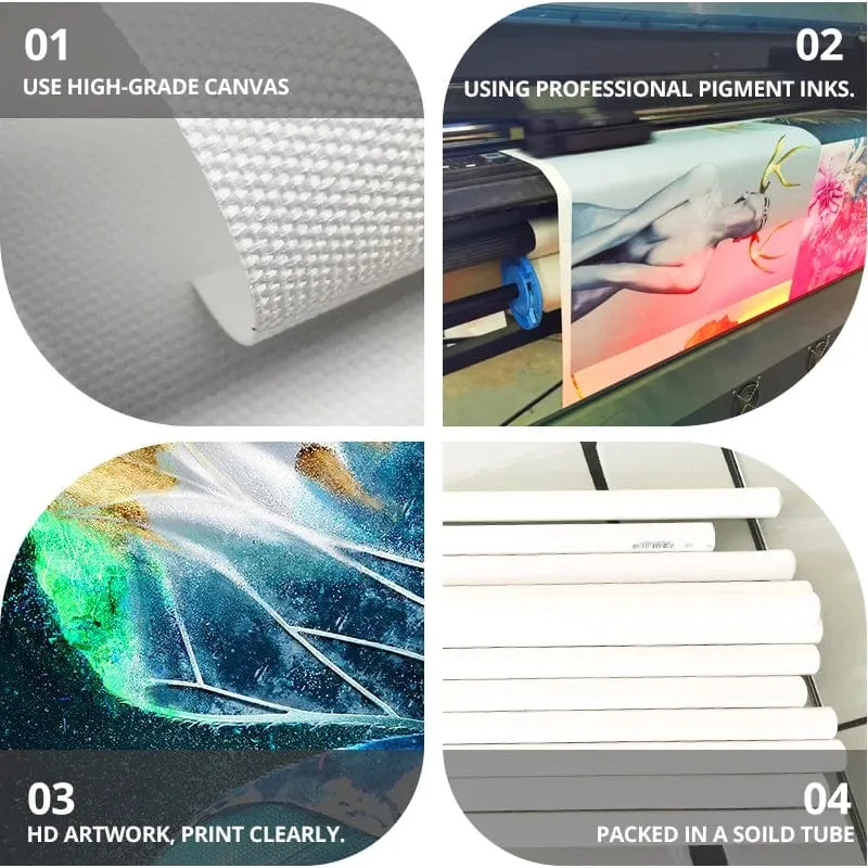 Benutzerdefinierter Druck Leinwand Malerei von Ihrem Foto Leinwand Poster persönliches Geschenk anpassen Figur Tier Haustiere Bilder Home Decor Drucke