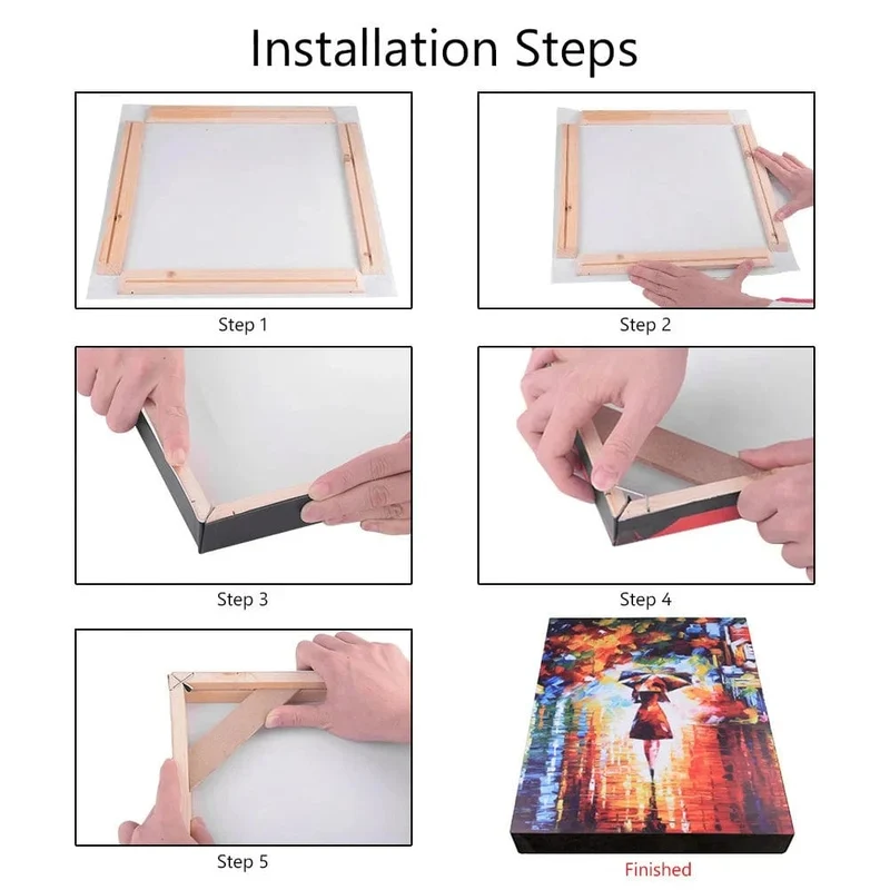 YWDECOR Benutzerdefinierte Malerei Leinwand HD-Druck Individuelles Bild Personalisierte Wandkunst Poster Fotos für Wohnzimmer Wohnkultur