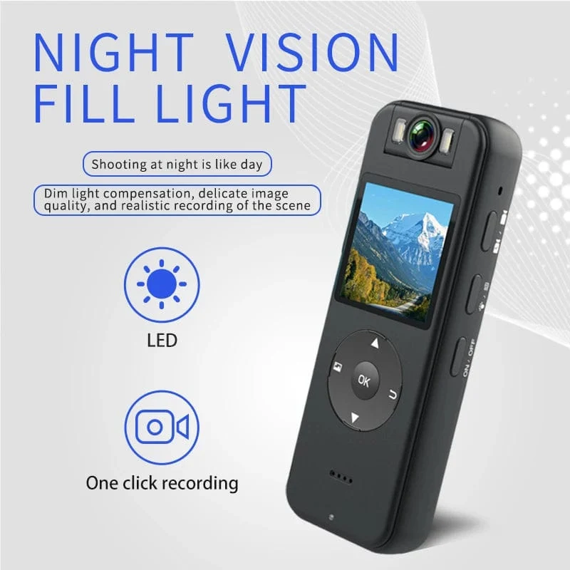 Ultra HD 4K Mini-Kamera WiFi Tragbarer kleiner digitaler Videorecorder Polizei BodyCam Infrarot-Nachtsicht-Miniatur-Camcorder