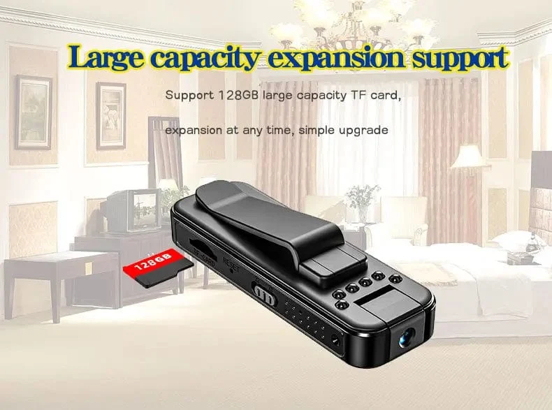 JOZUZE MD13 HD 1080P Minikamera Tragbarer kleiner digitaler Videorecorder Polizei BodyCam Infrarot-Nachtsicht-Miniatur-Camcorder