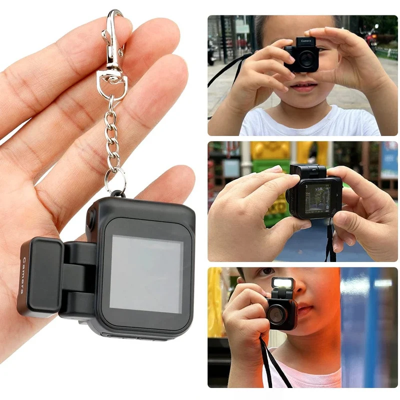 HD1080P Minikamera Tragbare Taschenkamera mit LCD-Bildschirm Digitalkamera mit Blitzlicht Videorecorder Kleiner Camcorder für Studenten