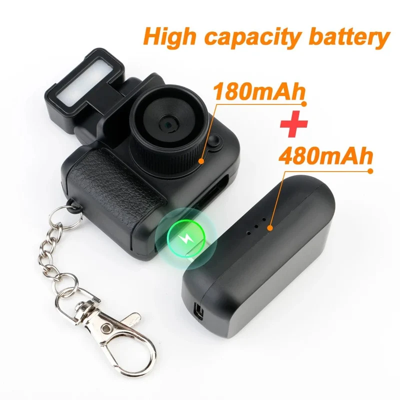 HD1080P Minikamera Tragbare Taschenkamera mit LCD-Bildschirm Digitalkamera mit Blitzlicht Videorecorder Kleiner Camcorder für Studenten