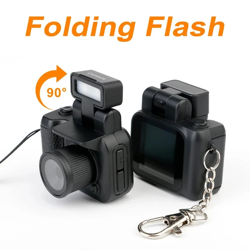 HD1080P Minikamera Tragbare Taschenkamera mit LCD-Bildschirm Digitalkamera mit Blitzlicht Videorecorder Kleiner Camcorder für Studenten