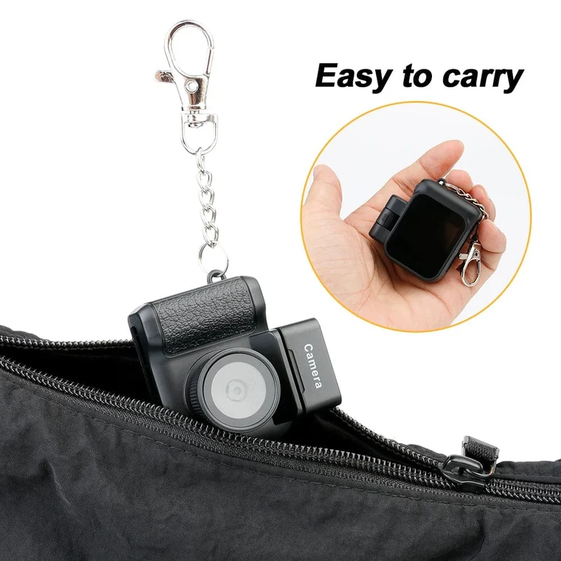 HD1080P Minikamera Tragbare Taschenkamera mit LCD-Bildschirm Digitalkamera mit Blitzlicht Videorecorder Kleiner Camcorder für Studenten