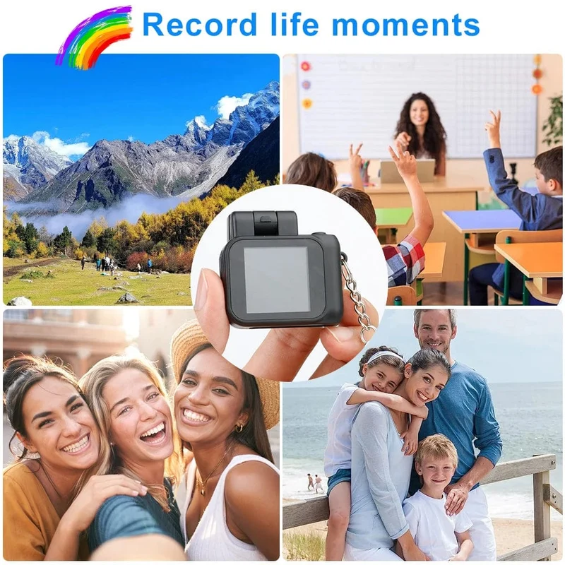 HD1080P Minikamera Tragbare Taschenkamera mit LCD-Bildschirm Digitalkamera mit Blitzlicht Videorecorder Kleiner Camcorder für Studenten