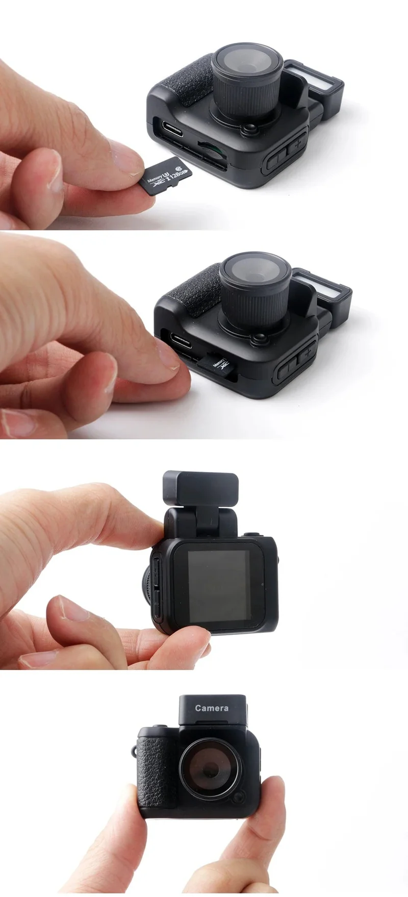 HD1080P Minikamera Tragbare Taschenkamera mit LCD-Bildschirm Digitalkamera mit Blitzlicht Videorecorder Kleiner Camcorder für Studenten