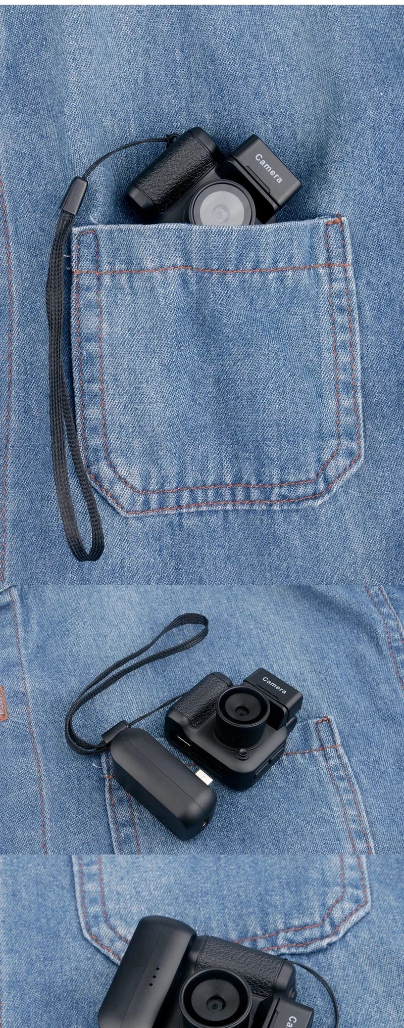 HD1080P Minikamera Tragbare Taschenkamera mit LCD-Bildschirm Digitalkamera mit Blitzlicht Videorecorder Kleiner Camcorder für Studenten