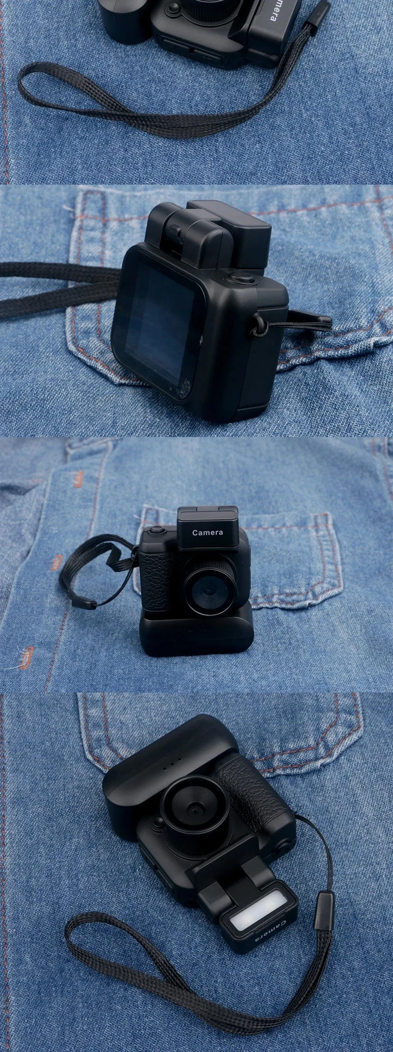 HD1080P Minikamera Tragbare Taschenkamera mit LCD-Bildschirm Digitalkamera mit Blitzlicht Videorecorder Kleiner Camcorder für Studenten